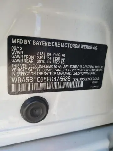 2014 BMW 535 I  