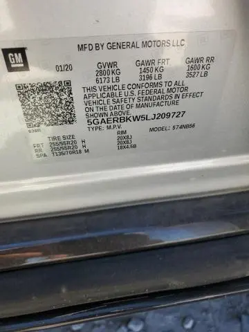 2020 BUICK ENCLAVE ESSENCE