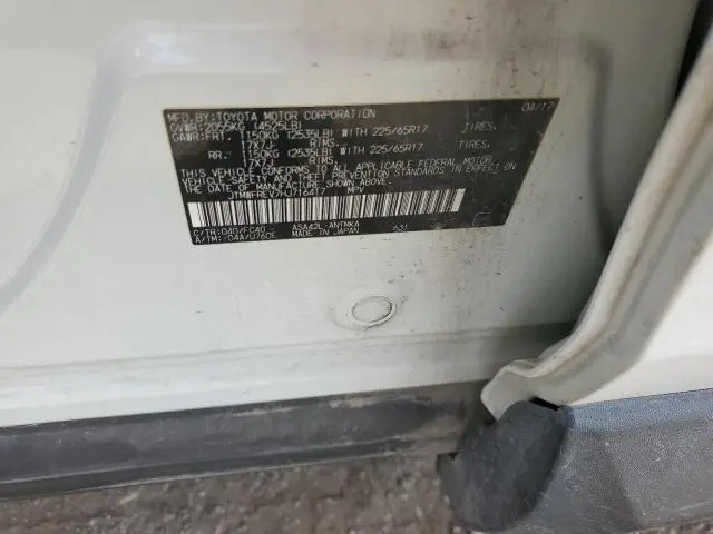 2017 TOYOTA RAV4 XLE  