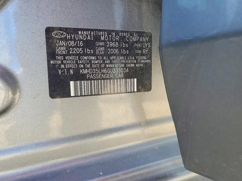 2016 HYUNDAI ELANTRA GT BASE  