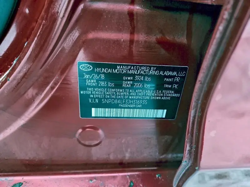 2018 HYUNDAI ELANTRA SEL  