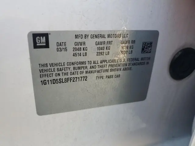 2015 CHEVROLET MALIBU 2LT  