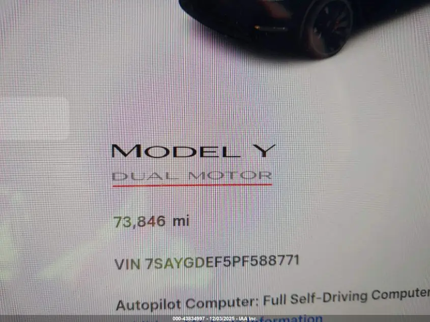 2023 TESLA MODEL Y PERFORMANCE DUAL MOTOR ALL-WHEEL DRIVE