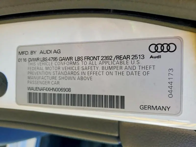 2017 AUDI A4 PREMIUM PLUS  