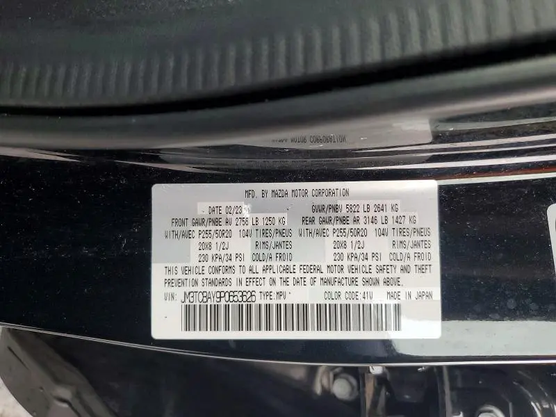 2023 MAZDA CX-9 TOURING PLUS  