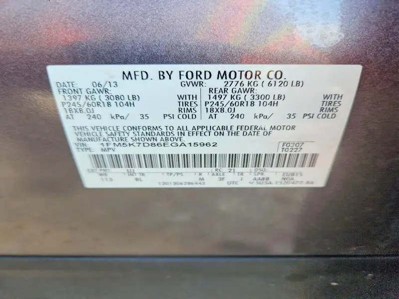 2014 FORD EXPLORER XLT  