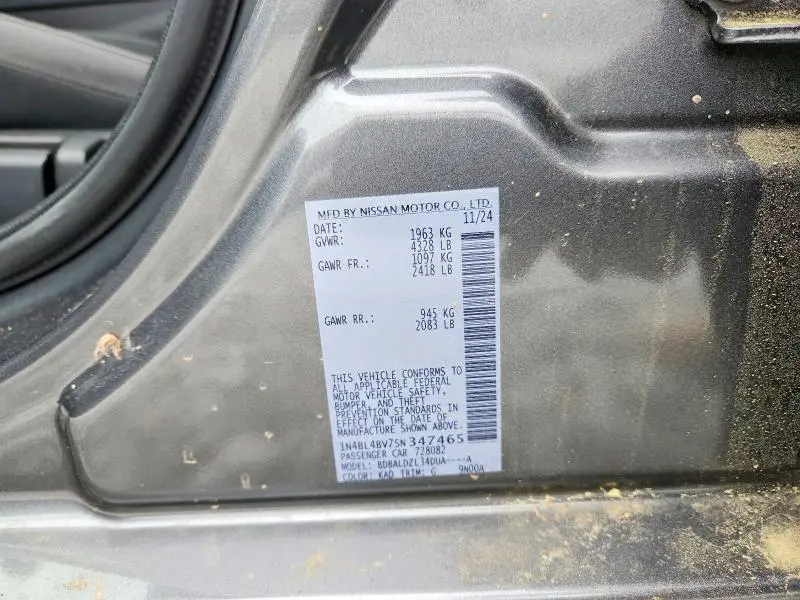 2025 NISSAN ALTIMA 2.5 S  