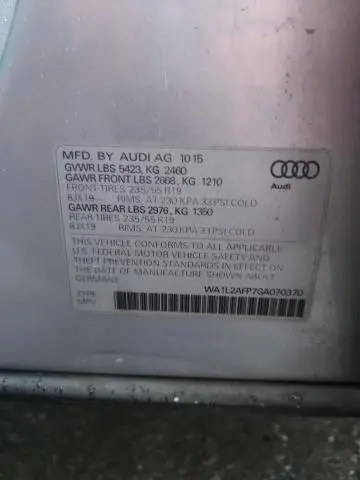 2016 AUDI Q5 PREMIUM PLUS  