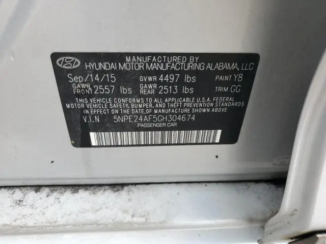 2016 HYUNDAI SONATA SE  