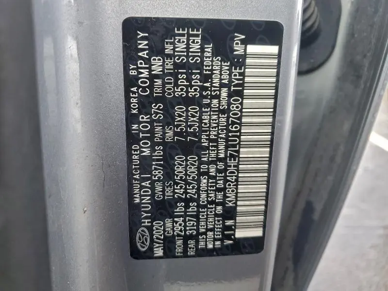 2020 HYUNDAI PALISADE SEL  