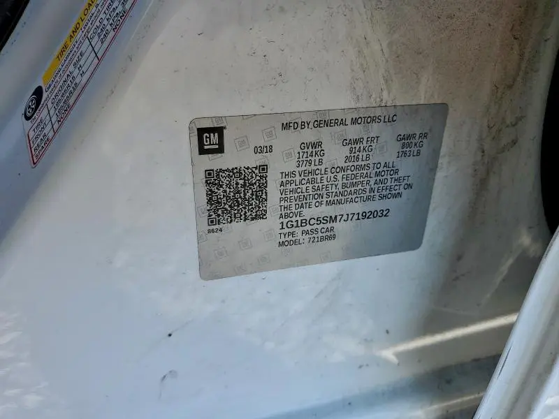 2018 CHEVROLET CRUZE LS  