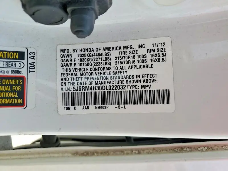 2013 HONDA CR-V LX  