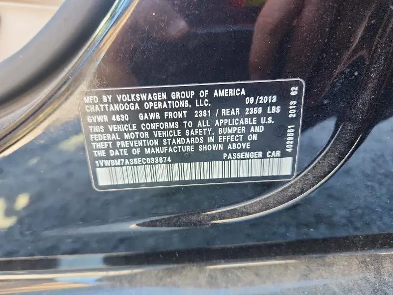 2014 VOLKSWAGEN PASSAT SE  