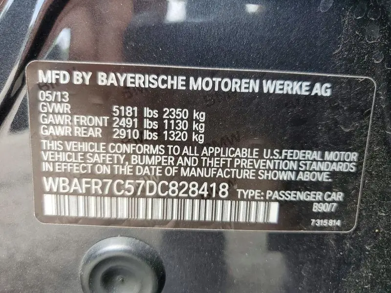 2013 BMW 535 I  