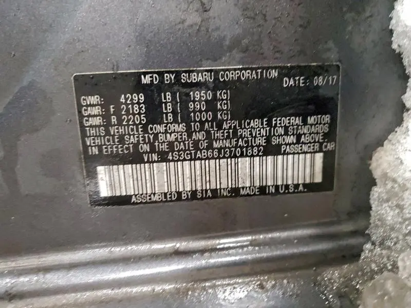 2018 SUBARU IMPREZA PREMIUM  