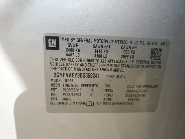 2011 CADILLAC SRX LUXURY COLLECTION  
