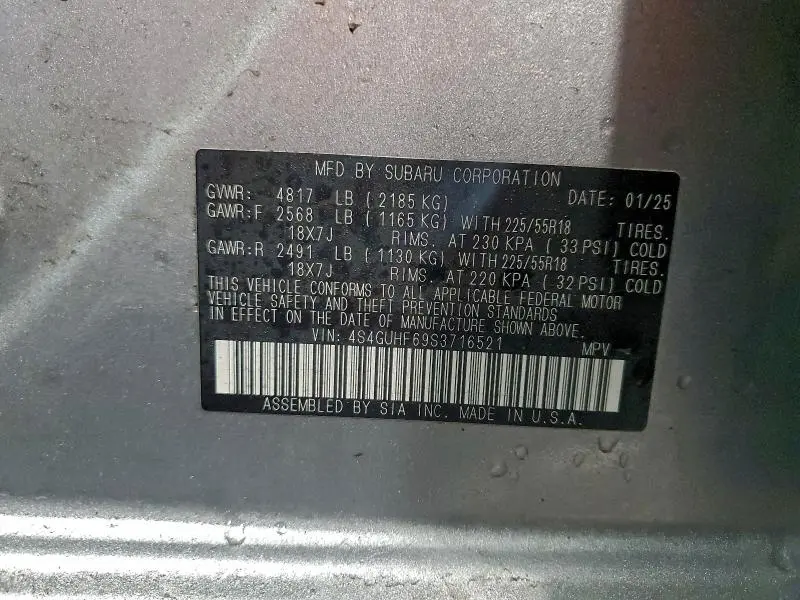 2025 SUBARU CROSSTREK SPORT  