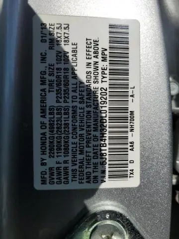 2013 ACURA RDX 