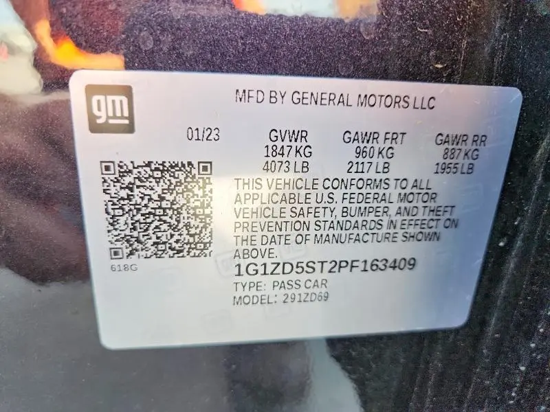 2023 CHEVROLET MALIBU LT  
