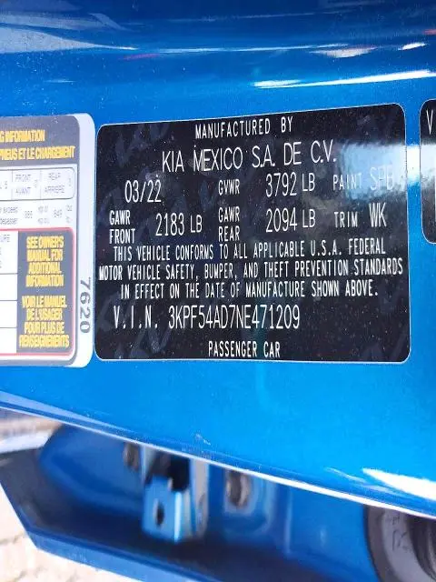 2022 KIA FORTE GT-LINE  