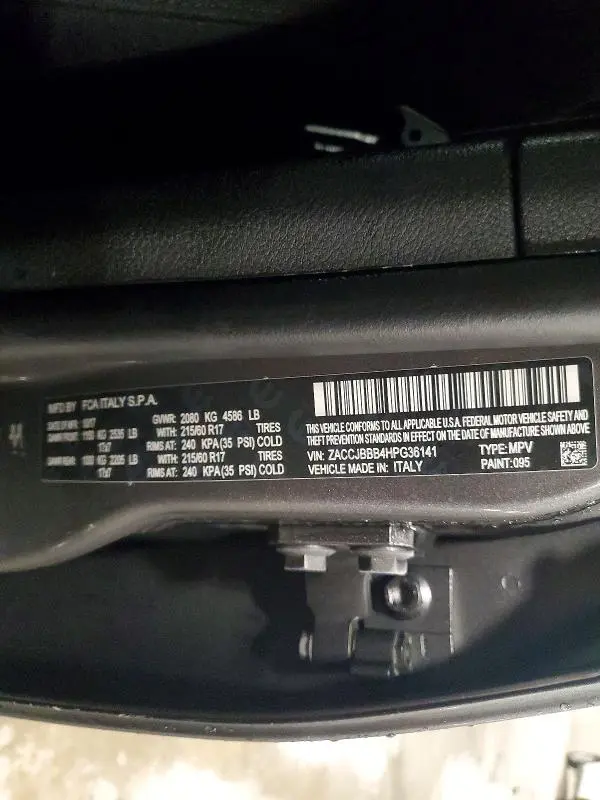 2017 JEEP RENEGADE LATITUDE  