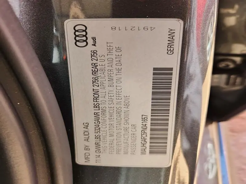 2015 AUDI A6 PRESTIGE  