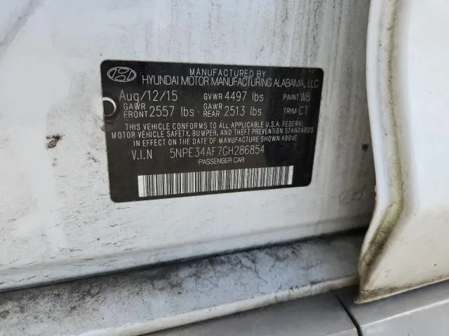 2016 HYUNDAI SONATA SPORT  