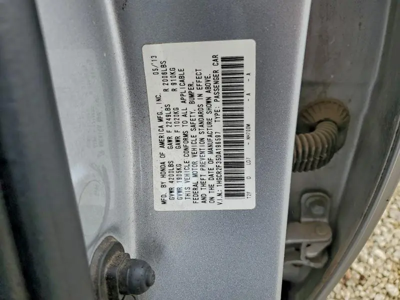 2013 HONDA ACCORD LX  