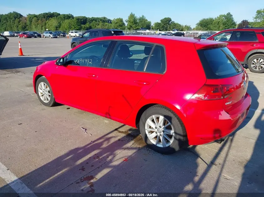 2016 VOLKSWAGEN GOLF TSI S 4-DOOR