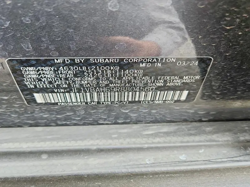 2024 SUBARU WRX PREMIUM  