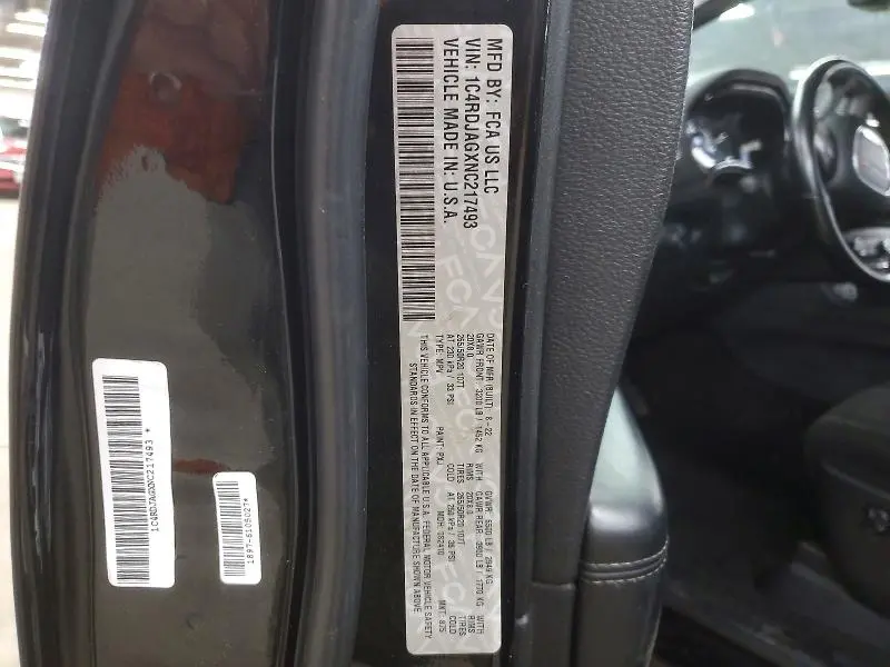 2022 DODGE DURANGO SXT  