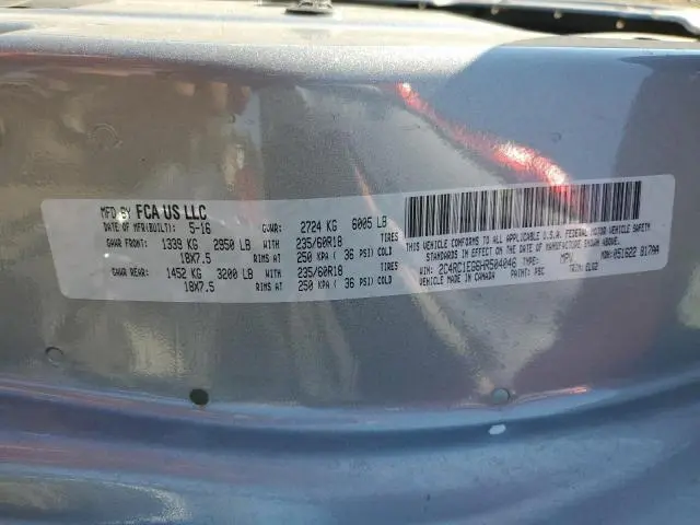 2017 CHRYSLER PACIFICA TOURING L PLUS  