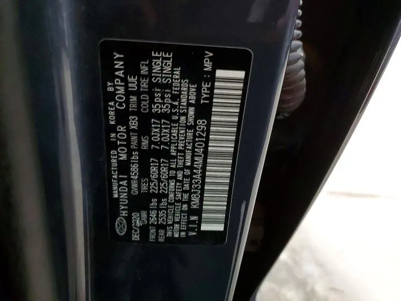 2021 HYUNDAI TUCSON VALUE  