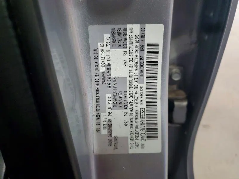 2017 TOYOTA YARIS IA BASE  