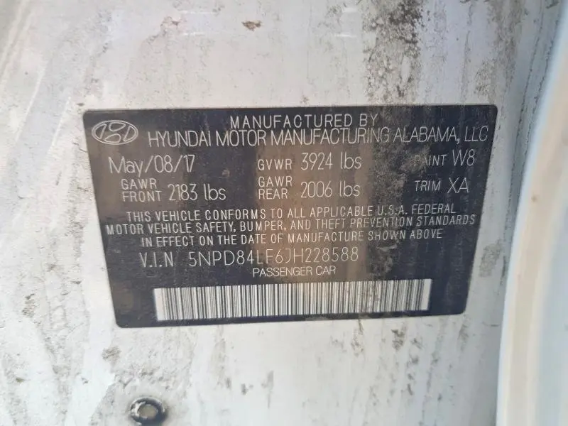2018 HYUNDAI ELANTRA SEL  