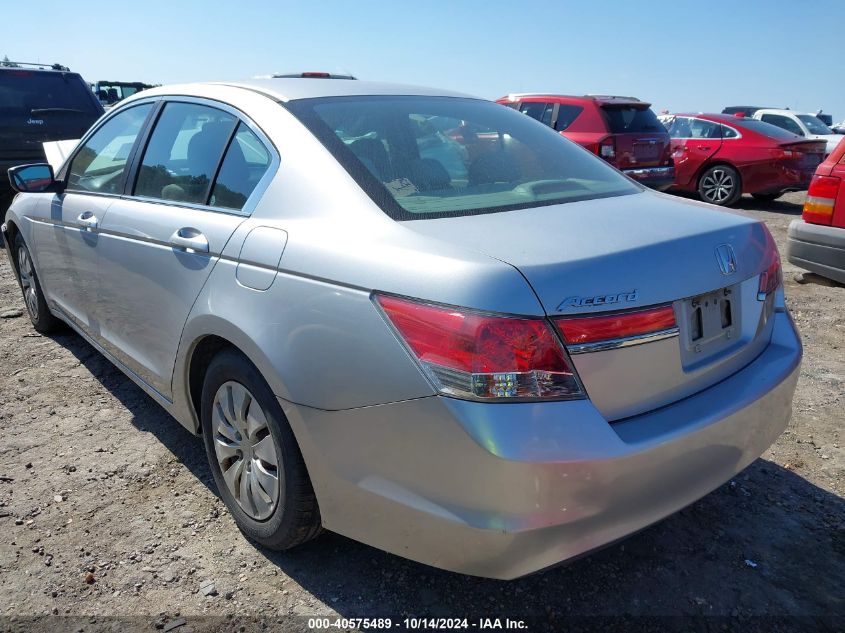 2012 HONDA ACCORD 2.4 LX