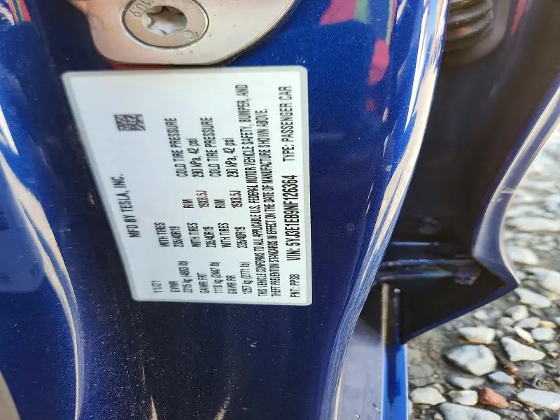 2022 TESLA MODEL 3   