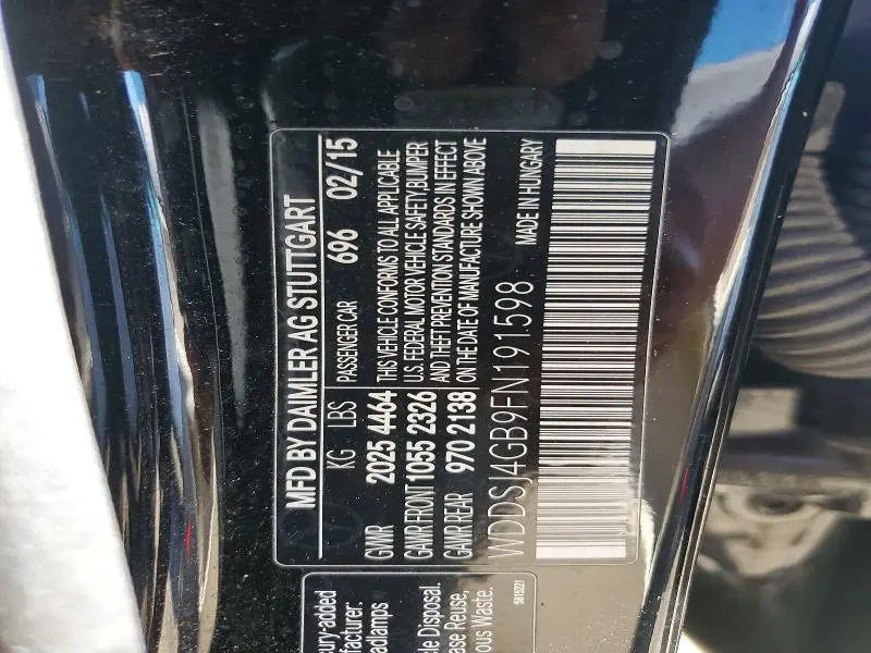 2015 MERCEDES-BENZ CLA 250 4MATIC  