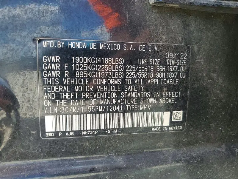 2023 HONDA HR-V SPORT  