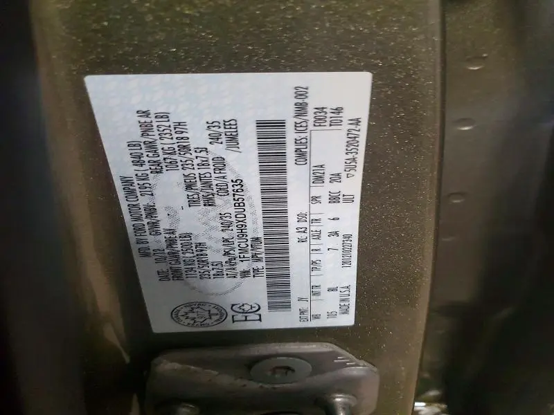 2013 FORD ESCAPE SEL  