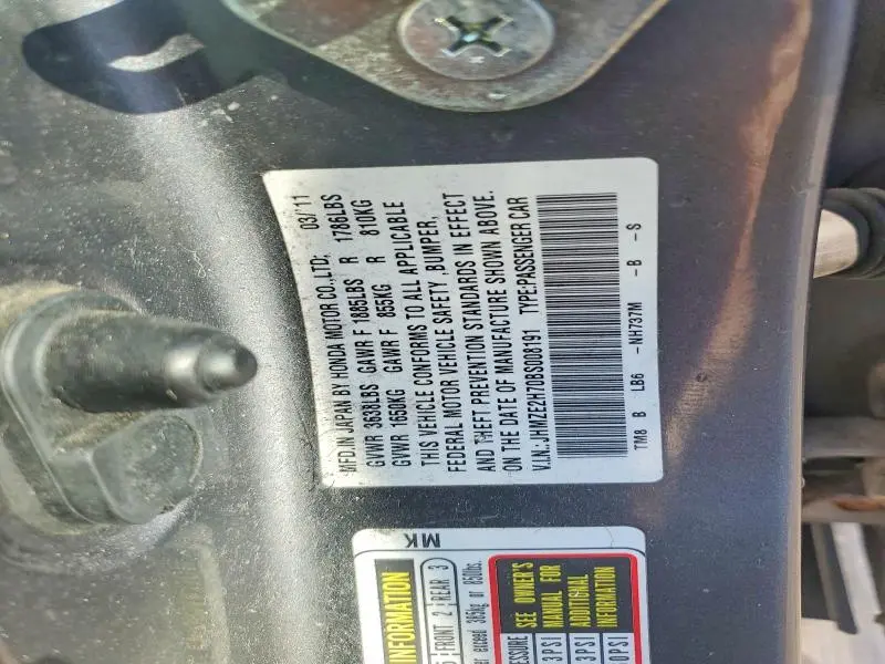 2011 HONDA INSIGHT EX  