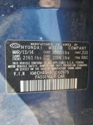 2014 HYUNDAI ELANTRA SE