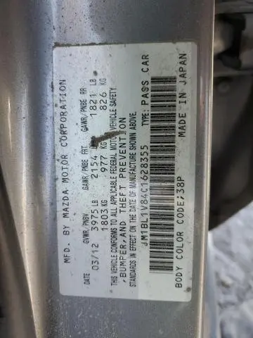 2012 MAZDA 3 I  