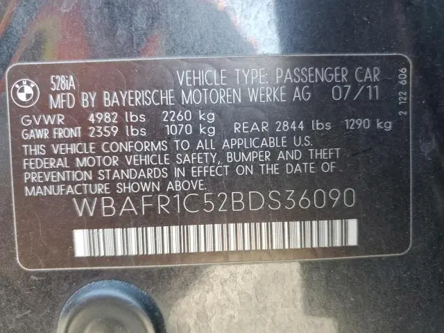 2011 BMW 528 I  