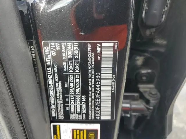 2015 MERCEDES-BENZ GL 63 AMG