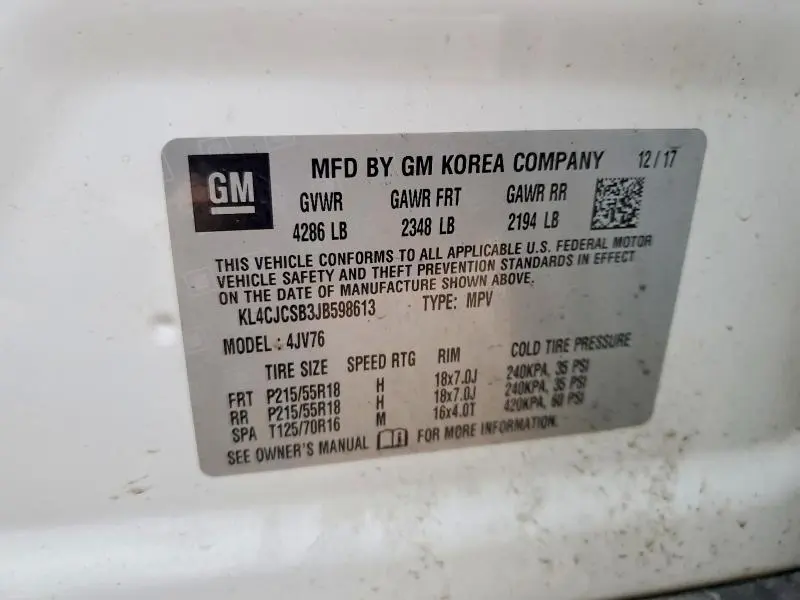 2018 BUICK ENCORE ESSENCE  