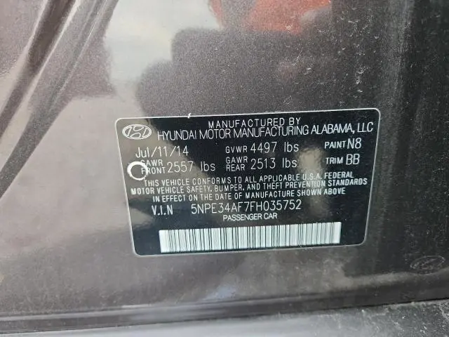 2015 HYUNDAI SONATA LIMITED  