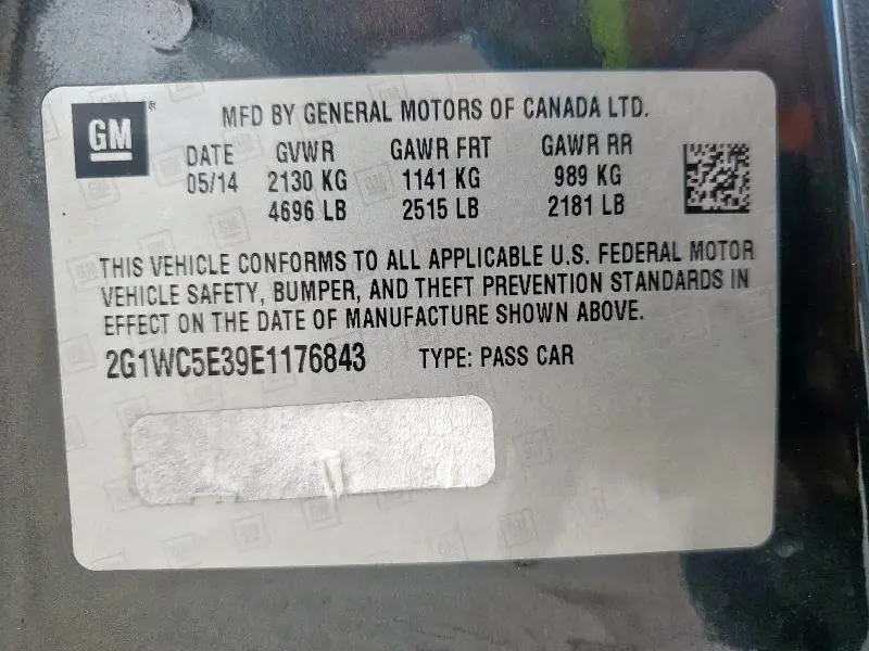 2014 CHEVROLET IMPALA LIMITED LTZ  