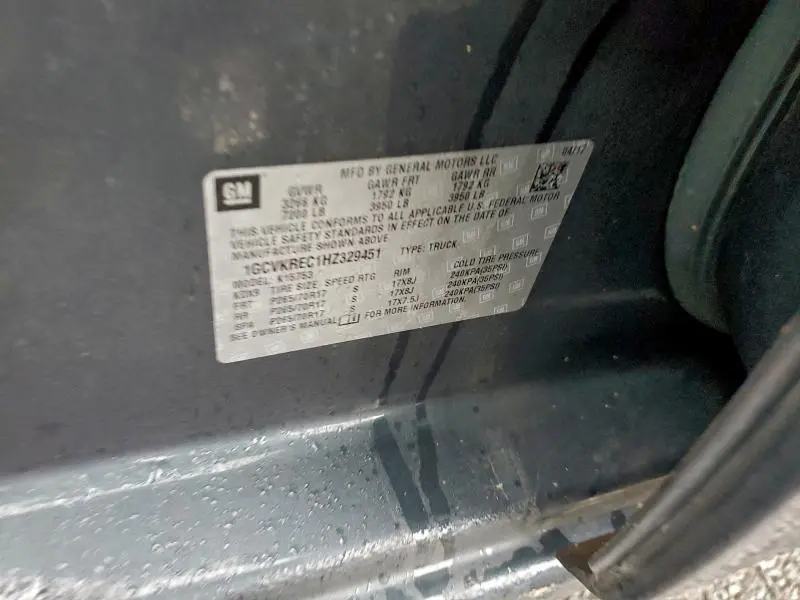 2017 CHEVROLET SILVERADO K1500 LT  