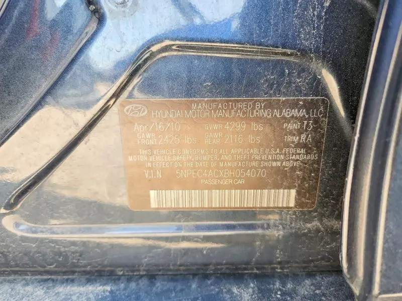 2011 HYUNDAI SONATA SE  